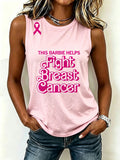 Women's Breast cancer awareness tank top