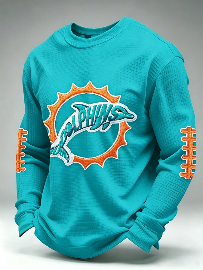 Men'S Retro Football Waffle T-Shirt