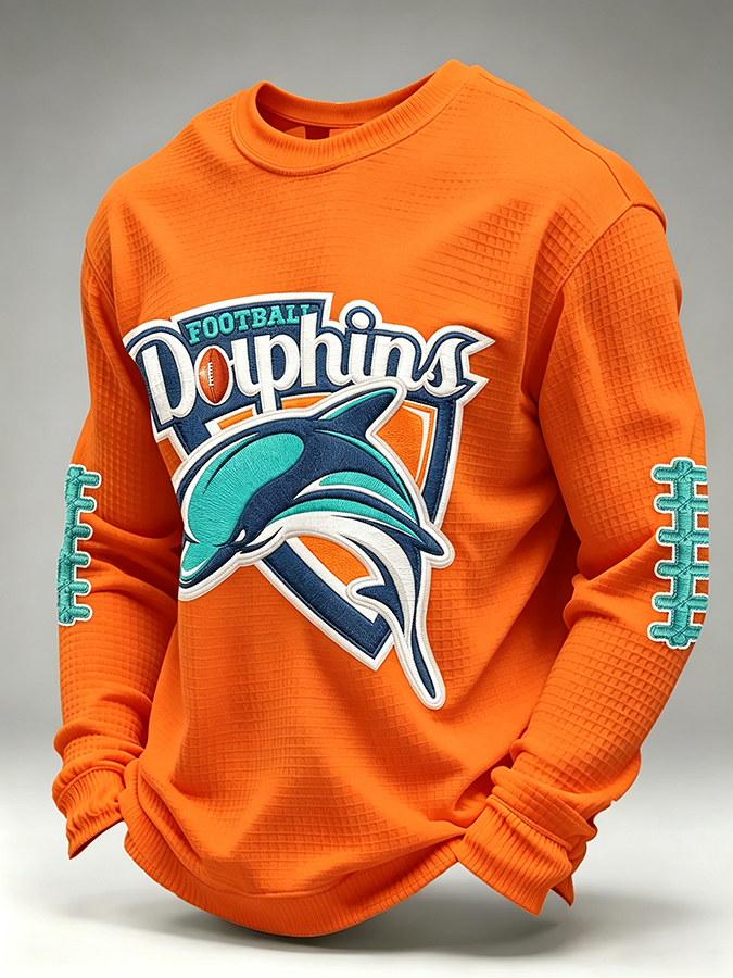 Men'S Retro Football Waffle T-Shirt