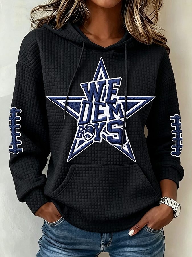 Women's Football Print Sweatshirt