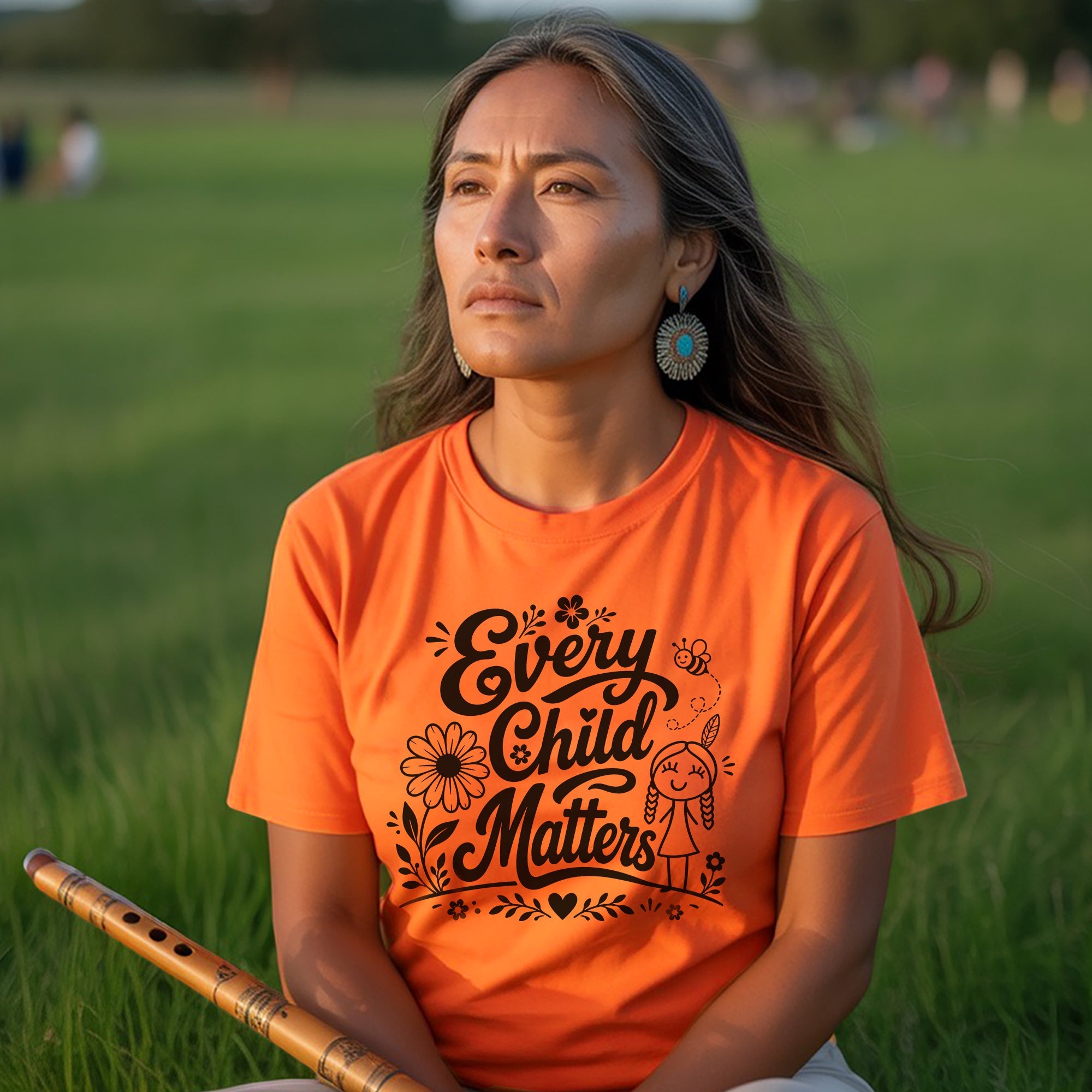 Every Child Matters Native Orange Shirt – Indigenous Children Awareness Floral Graphic Unisex T-shirt/Hoodie/Sweatshirt