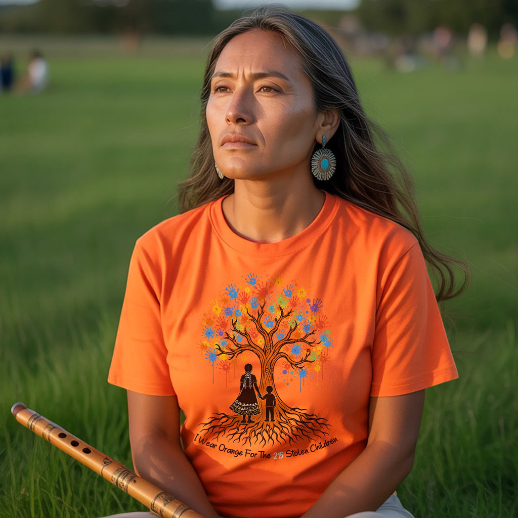 Remember the 215 Orange Shirt – Every Child Matters Indigenous Memorial Unisex T-shirt/Hoodie/Sweatshirt