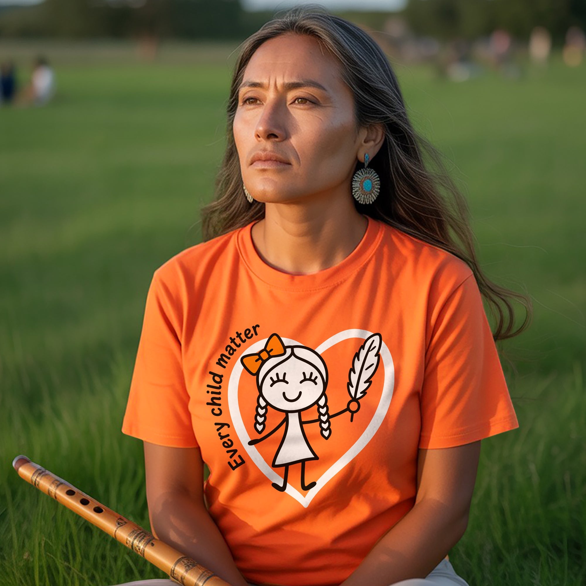 Every Child Matters Orange Shirt Day – Indigenous Child & Feather Awareness Unisex T-shirt/Hoodie/Sweatshirt