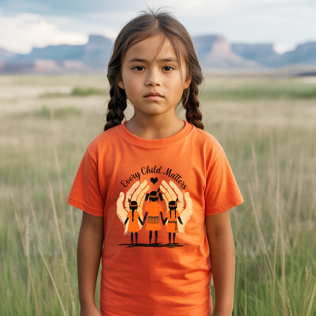 Sacred Hands Every Child Matters Native Orange Shirt – Indigenous Children Awareness Unisex T-shirt/Hoodie/Sweatshirt