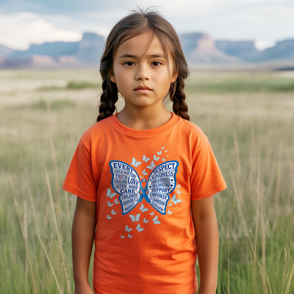Every Child Matters Orange Shirt – Butterfly Truth Healing Awareness Unisex T-shirt/Hoodie/Sweatshirt
