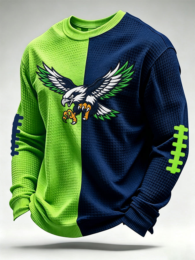 Men'S Football Printed Waffle T-Shirt