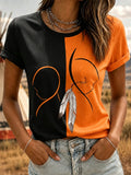 ❤️Buy 3 Get 20% Off❤️Women's Orange Shirt Day Print Casual T-shirt