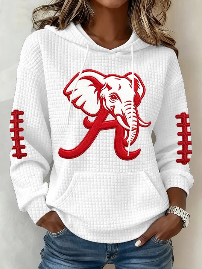 Women's Football Print Sweatshirt