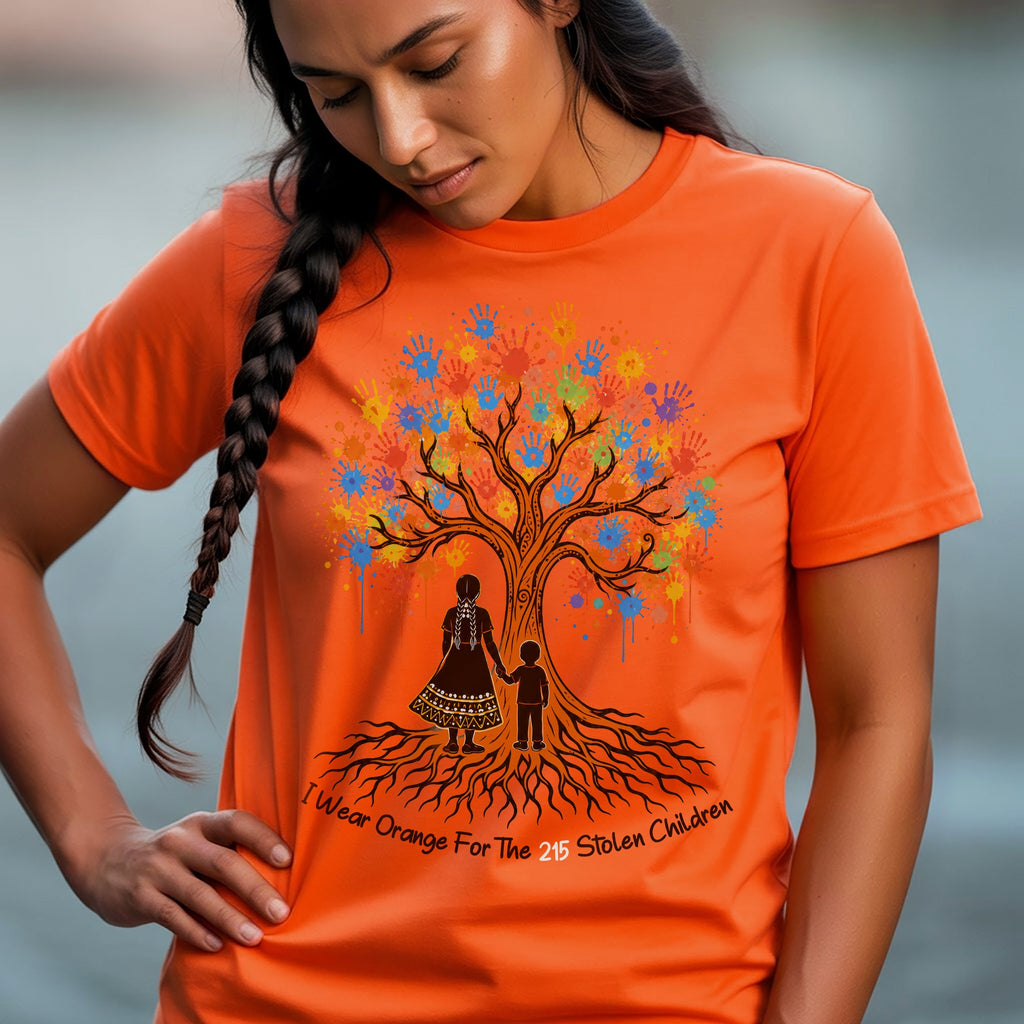 Remember the 215 Orange Shirt – Every Child Matters Indigenous Memorial Unisex T-shirt/Hoodie/Sweatshirt