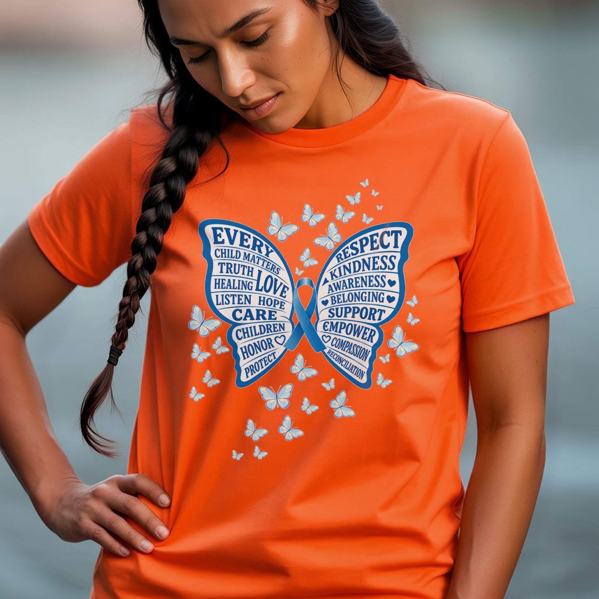 Every Child Matters Orange Shirt – Butterfly Truth Healing Awareness Unisex T-shirt/Hoodie/Sweatshirt
