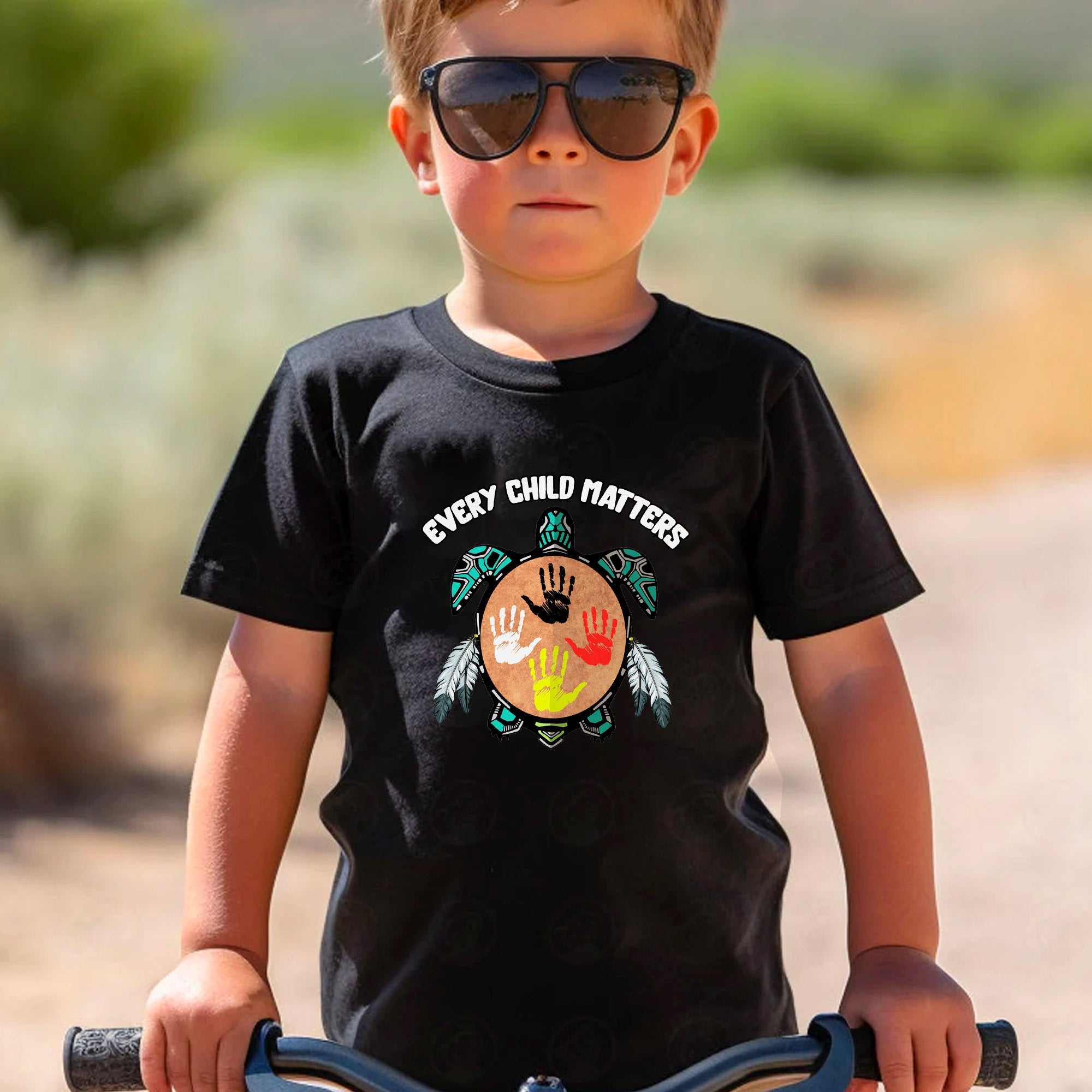 Feather Hand Color On Turtle For Orange Shirt Day Unisex T-shirt/Hoodie/Sweatshirt