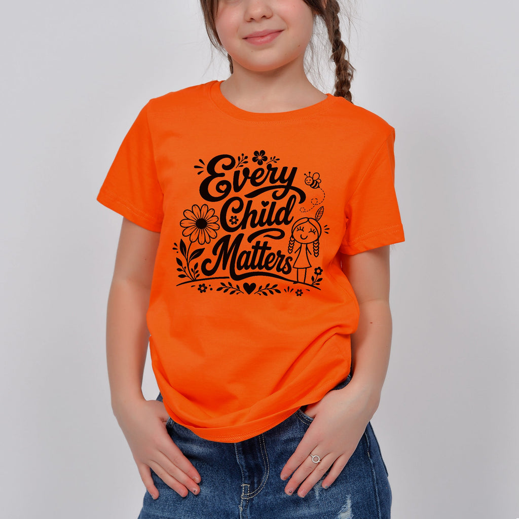 Every Child Matters Native Orange Shirt – Indigenous Children Awareness Floral Graphic Unisex T-shirt/Hoodie/Sweatshirt