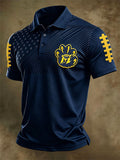 Men's Football Sports Casual Polo Shirt