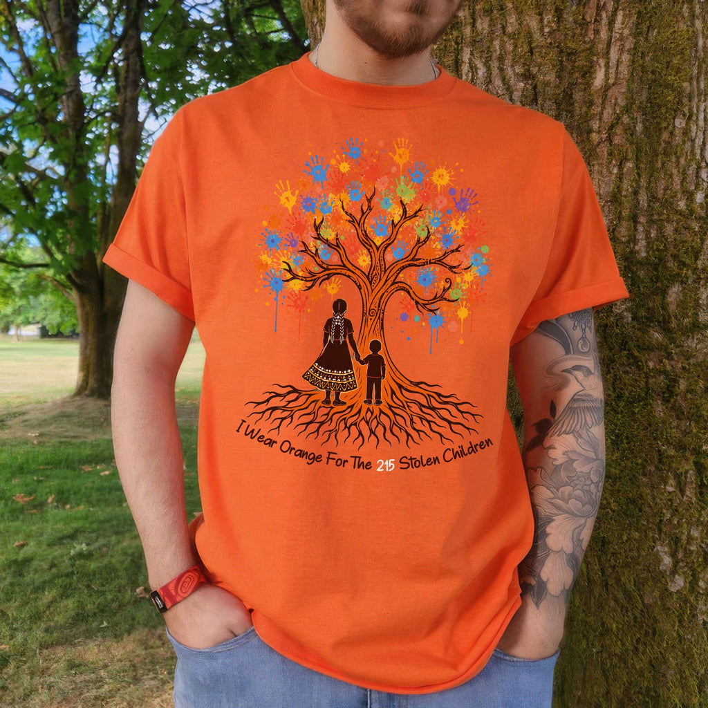 Remember the 215 Orange Shirt – Every Child Matters Indigenous Memorial Unisex T-shirt/Hoodie/Sweatshirt