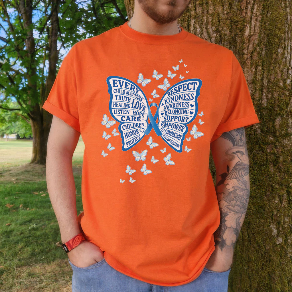 Every Child Matters Orange Shirt – Butterfly Truth Healing Awareness Unisex T-shirt/Hoodie/Sweatshirt