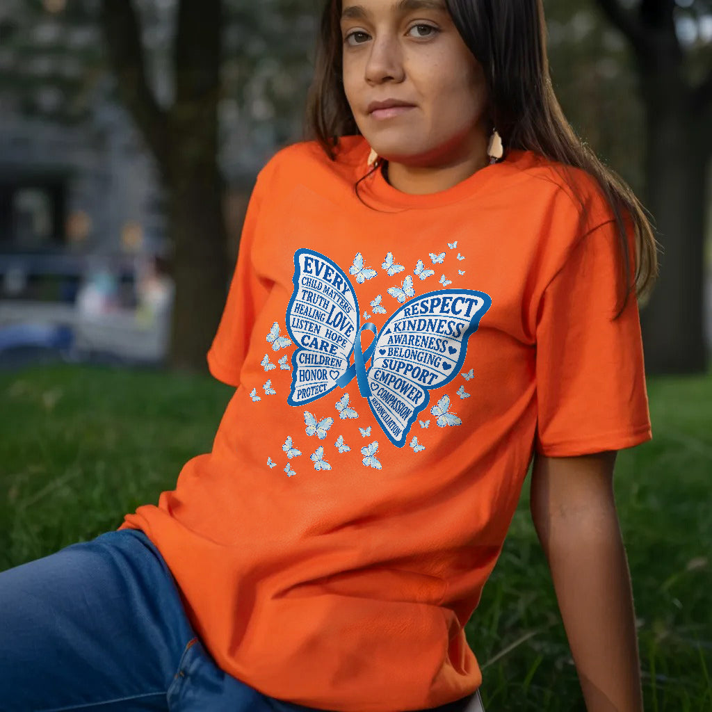 Every Child Matters Orange Shirt – Butterfly Truth Healing Awareness Unisex T-shirt/Hoodie/Sweatshirt