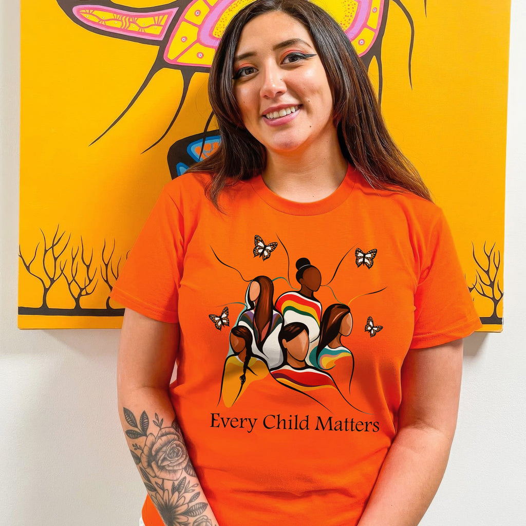 The Circle Remembers Every Child - Indigenous Children & Butterfly Remembrance Unisex T-shirt/Hoodie/Sweatshirt
