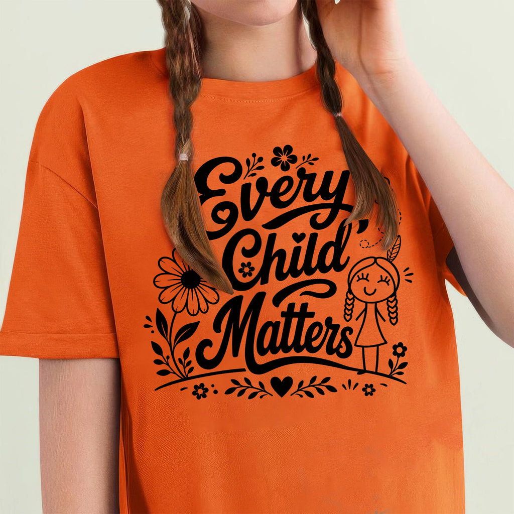 Every Child Matters Native Orange Shirt – Indigenous Children Awareness Floral Graphic Unisex T-shirt/Hoodie/Sweatshirt