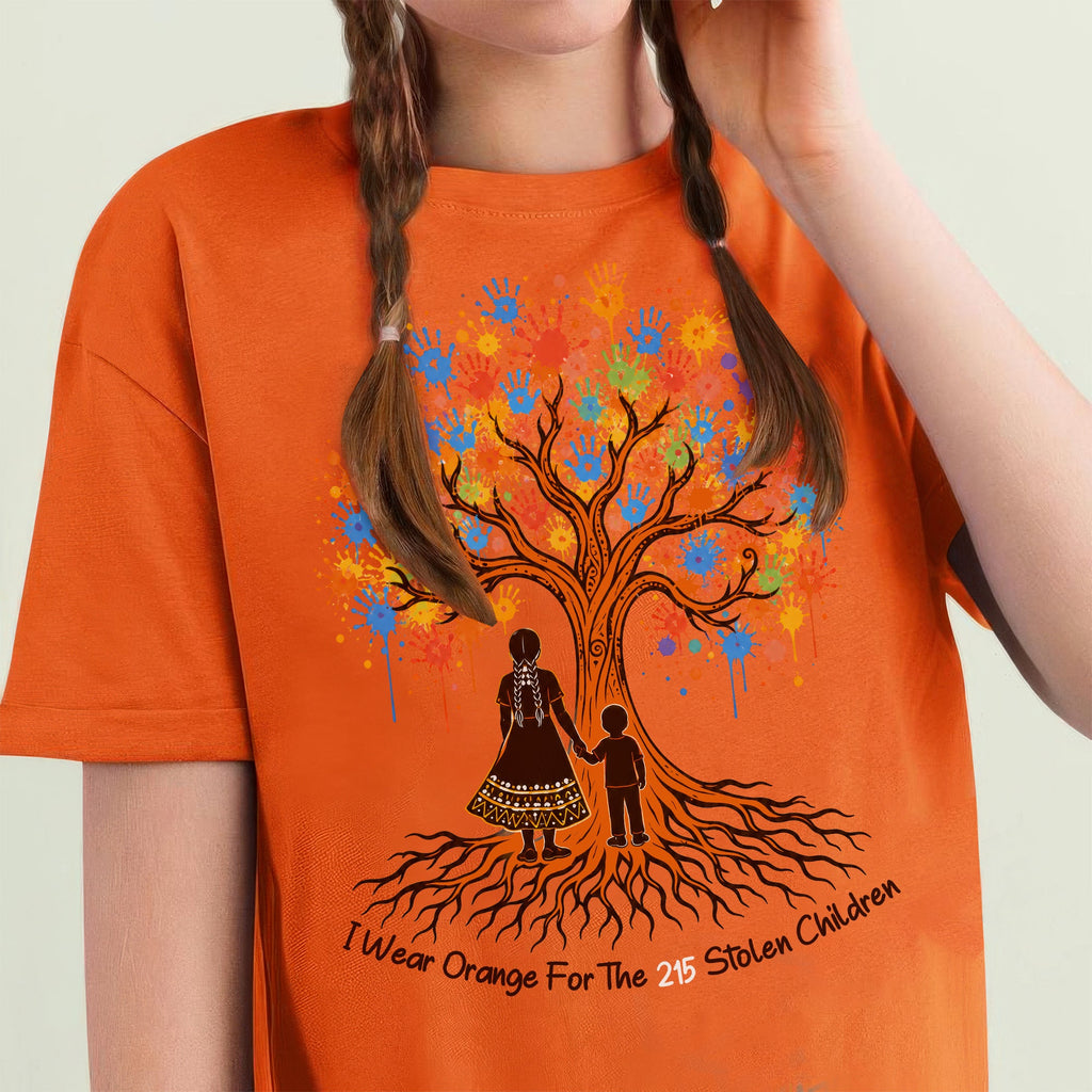 Remember the 215 Orange Shirt – Every Child Matters Indigenous Memorial Unisex T-shirt/Hoodie/Sweatshirt