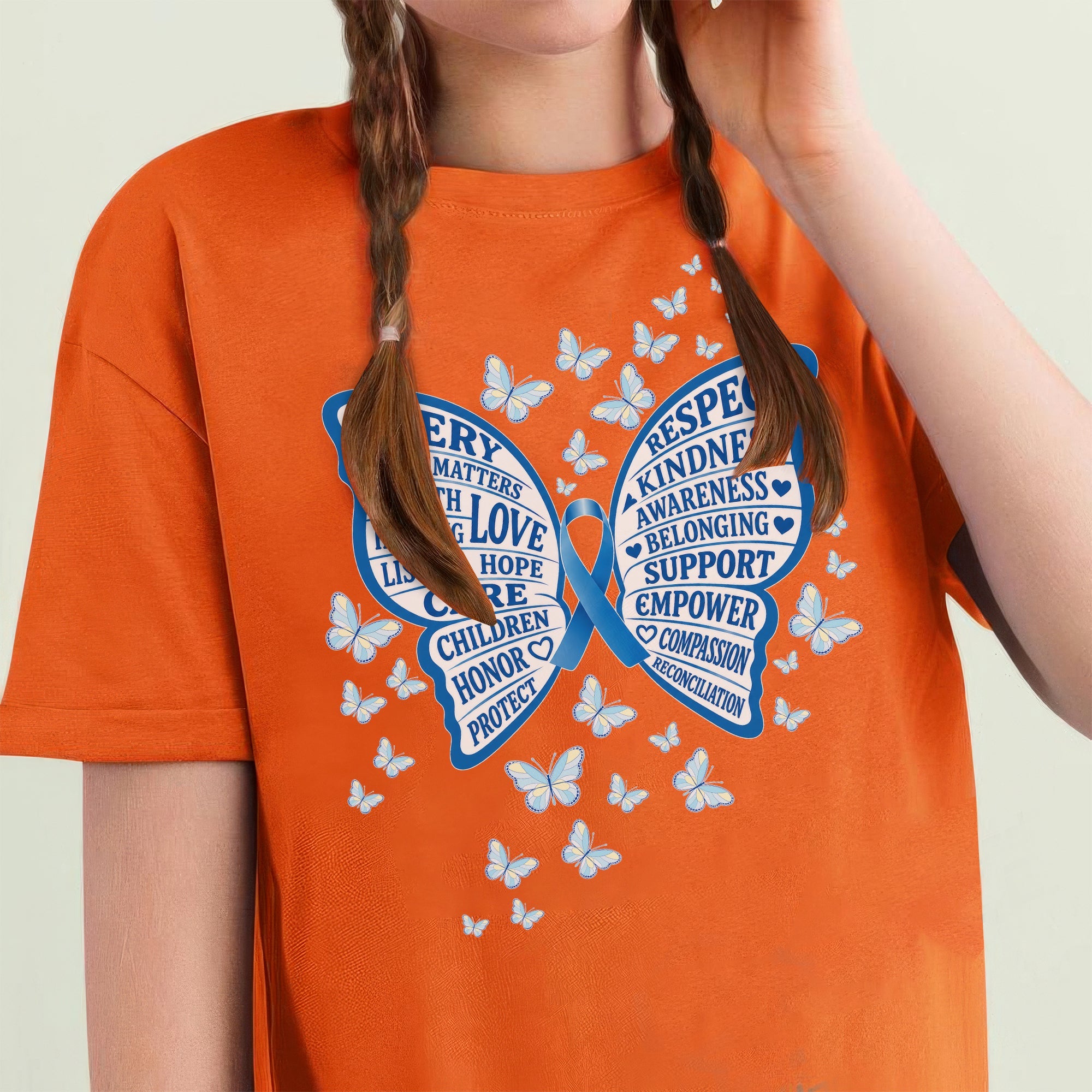Every Child Matters Orange Shirt – Butterfly Truth Healing Awareness Unisex T-shirt/Hoodie/Sweatshirt
