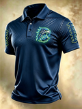 Men'S Football Fan Printed Polo Shirt