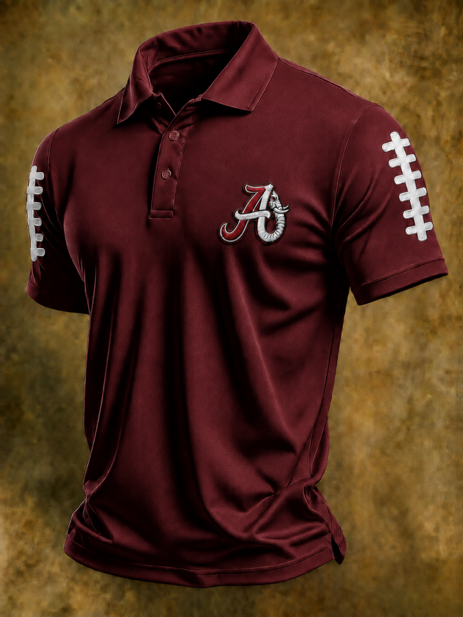 Men'S Rugby Collar Polo T-Shirt