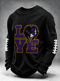 Men'S Football Printed Waffle T-Shirt