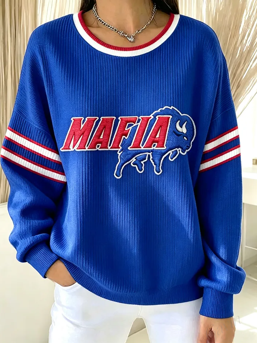 Women'S Rugby Lovers Print Sweatshirt