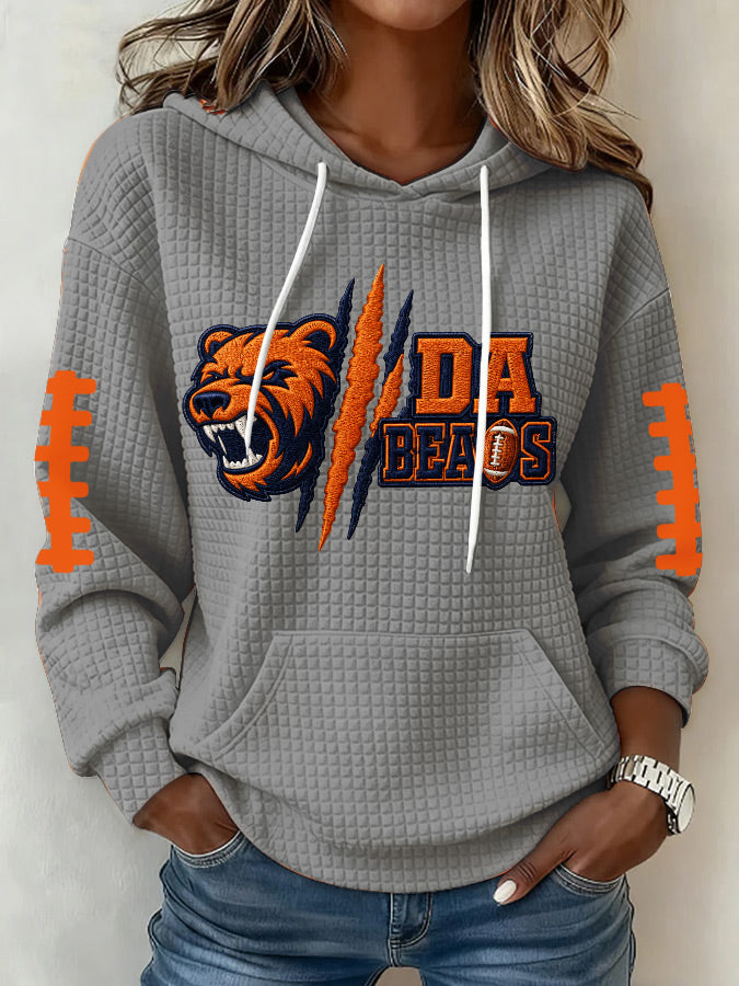 Women'S Football Fans Print Sweatshirt