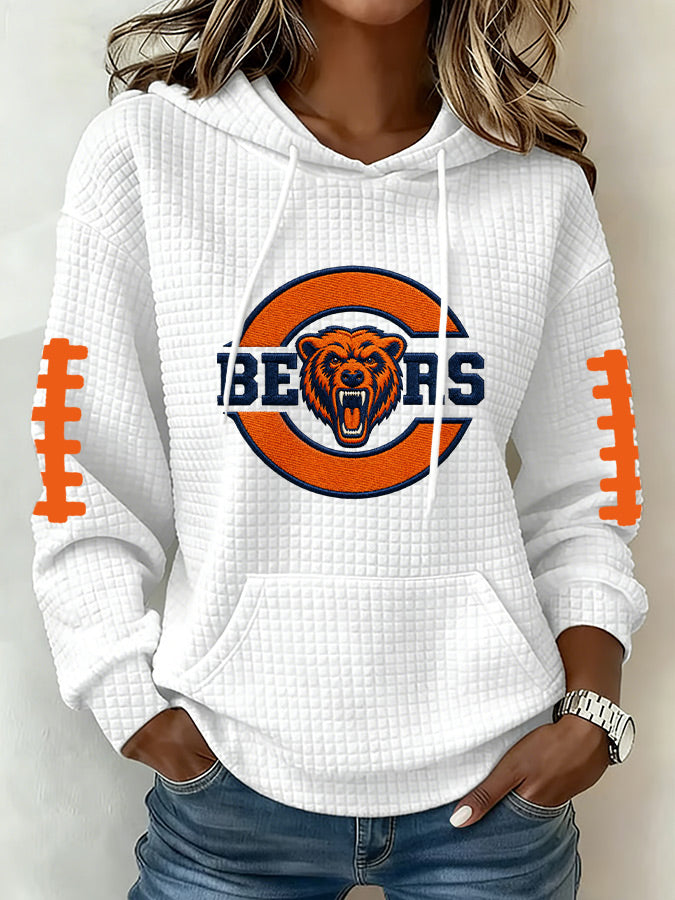 Women'S Football Fans Print Sweatshirt