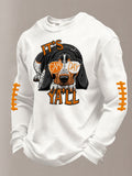 Men'S Football Printed Waffle T-Shirt