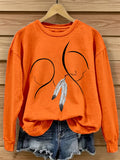Women's Orange Shirt Day Print Sweatshirt