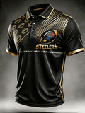 Men'S Football Fan Printed Polo Shirt