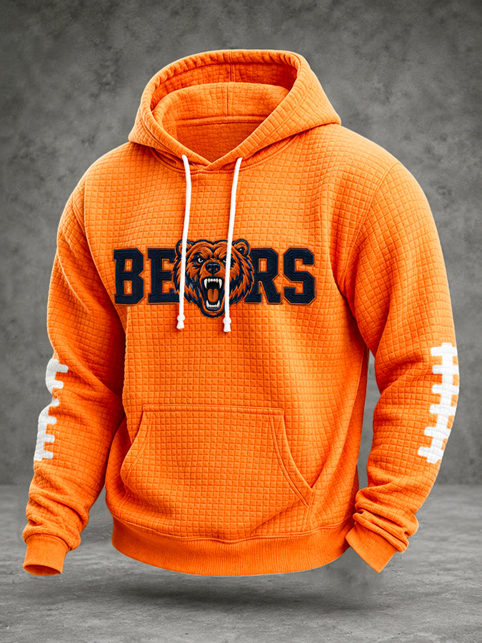 Men'S Football Printed Casual Hoodie