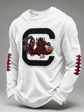 Men'S Football  Printed Waffle T-Shirt