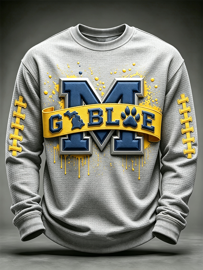 Men'S Rugby Printed Waffle T-Shirt