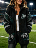 Women's American football Knitted Cardigan