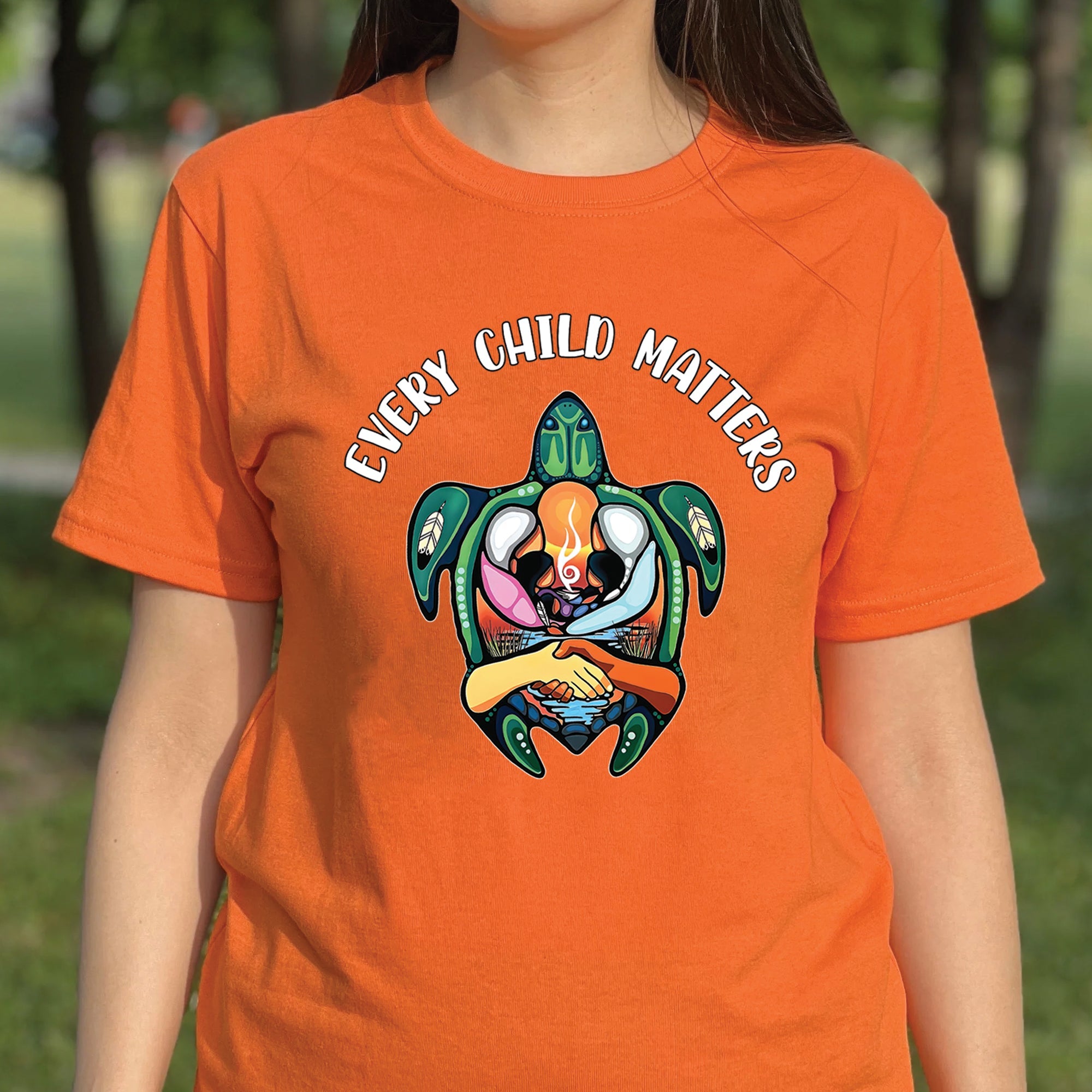 Turtle of Unity, Hands of Remembrance - For Every Child Matters Unisex T-shirt/Hoodie/Sweatshirt 174