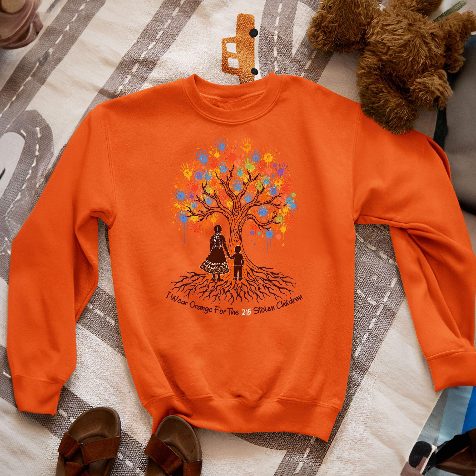 Remember the 215 Orange Shirt – Every Child Matters Indigenous Memorial Unisex T-shirt/Hoodie/Sweatshirt