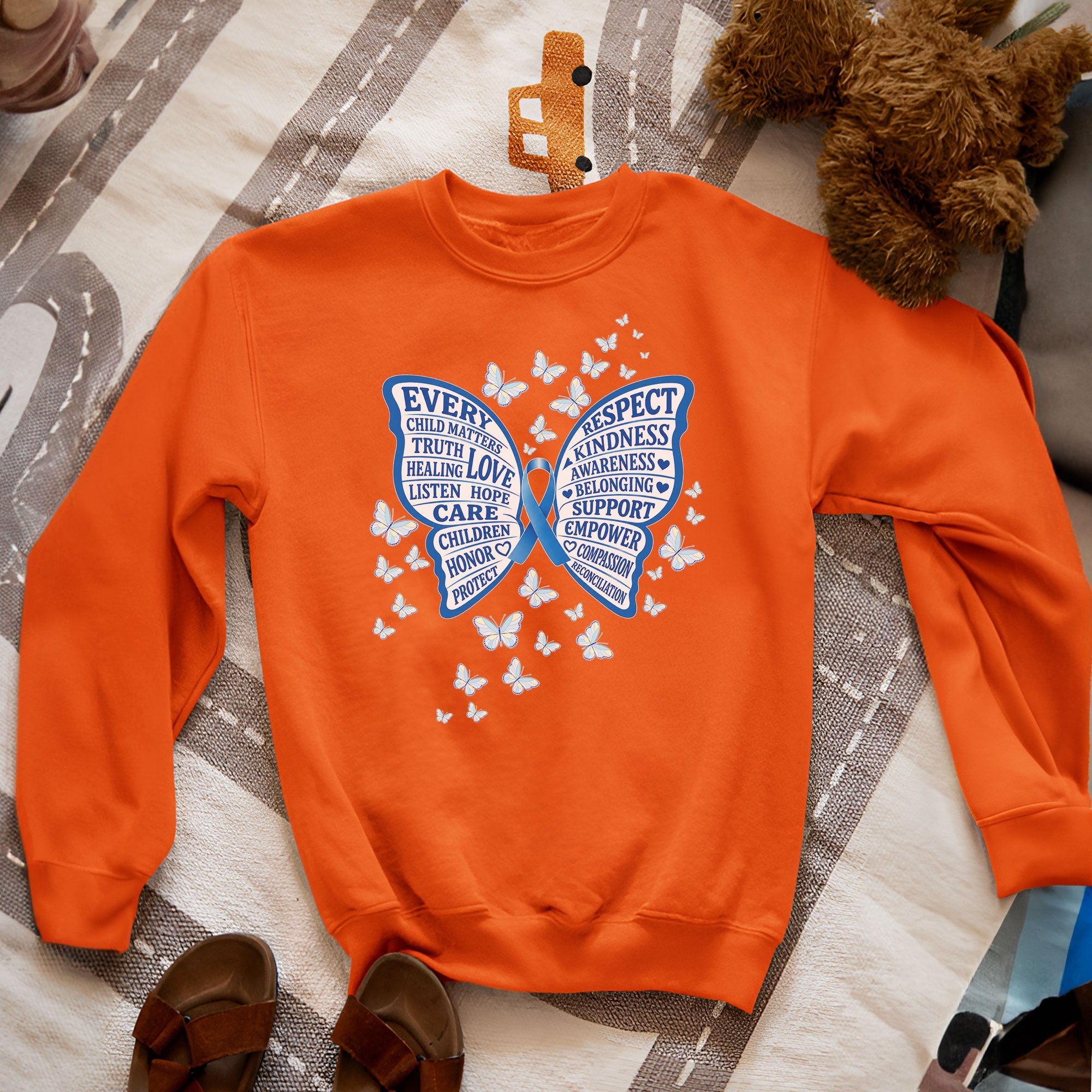 Every Child Matters Orange Shirt – Butterfly Truth Healing Awareness Unisex T-shirt/Hoodie/Sweatshirt
