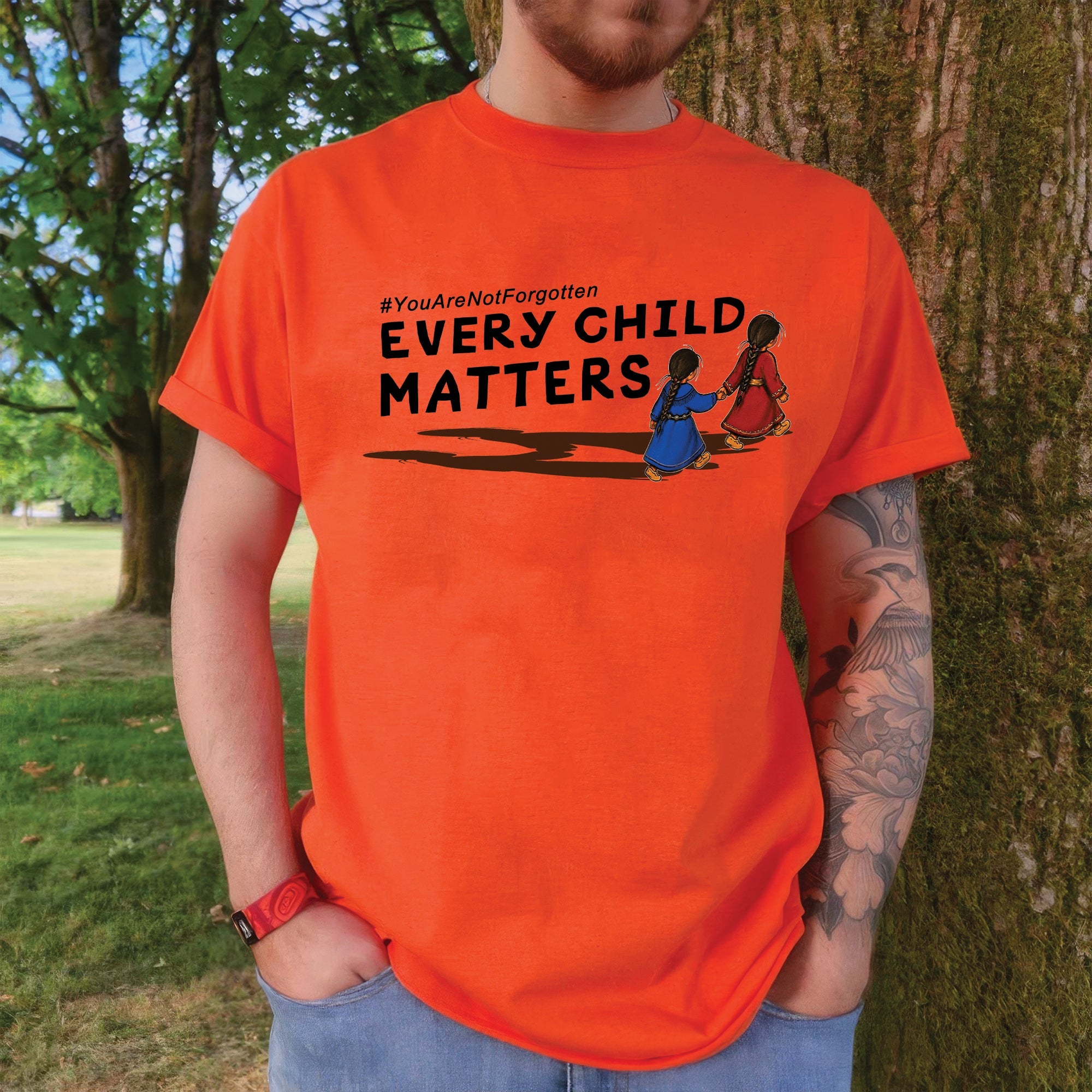 Walking Home Together Every Child Matters Orange Shirt Day Shirt Unisex T-shirt/Hoodie/Sweatshirt