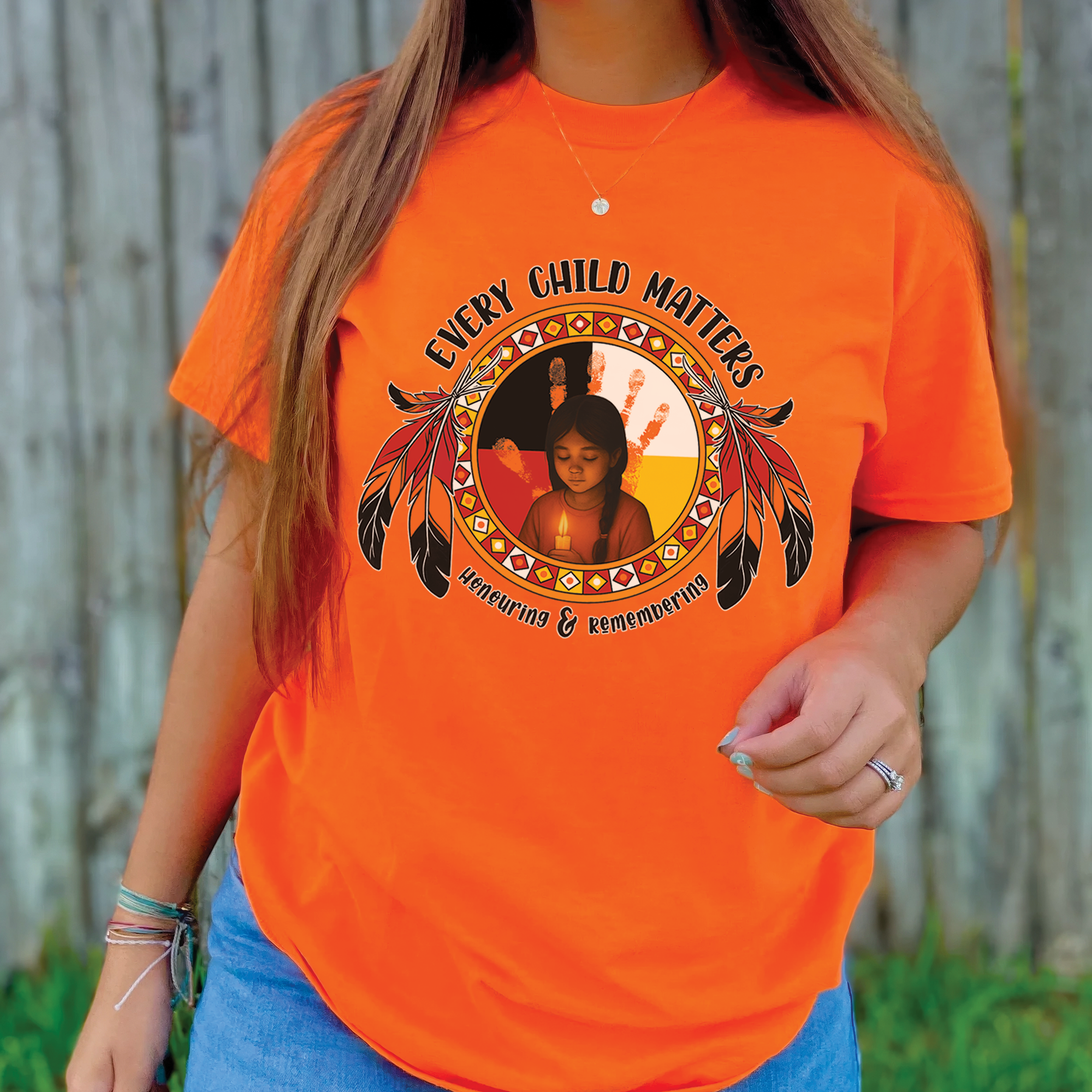 Remembering the Lost, Honouring the Survivors For Orange Shirt Day Unisex T-shirt/Hoodie/Sweatshirt 148