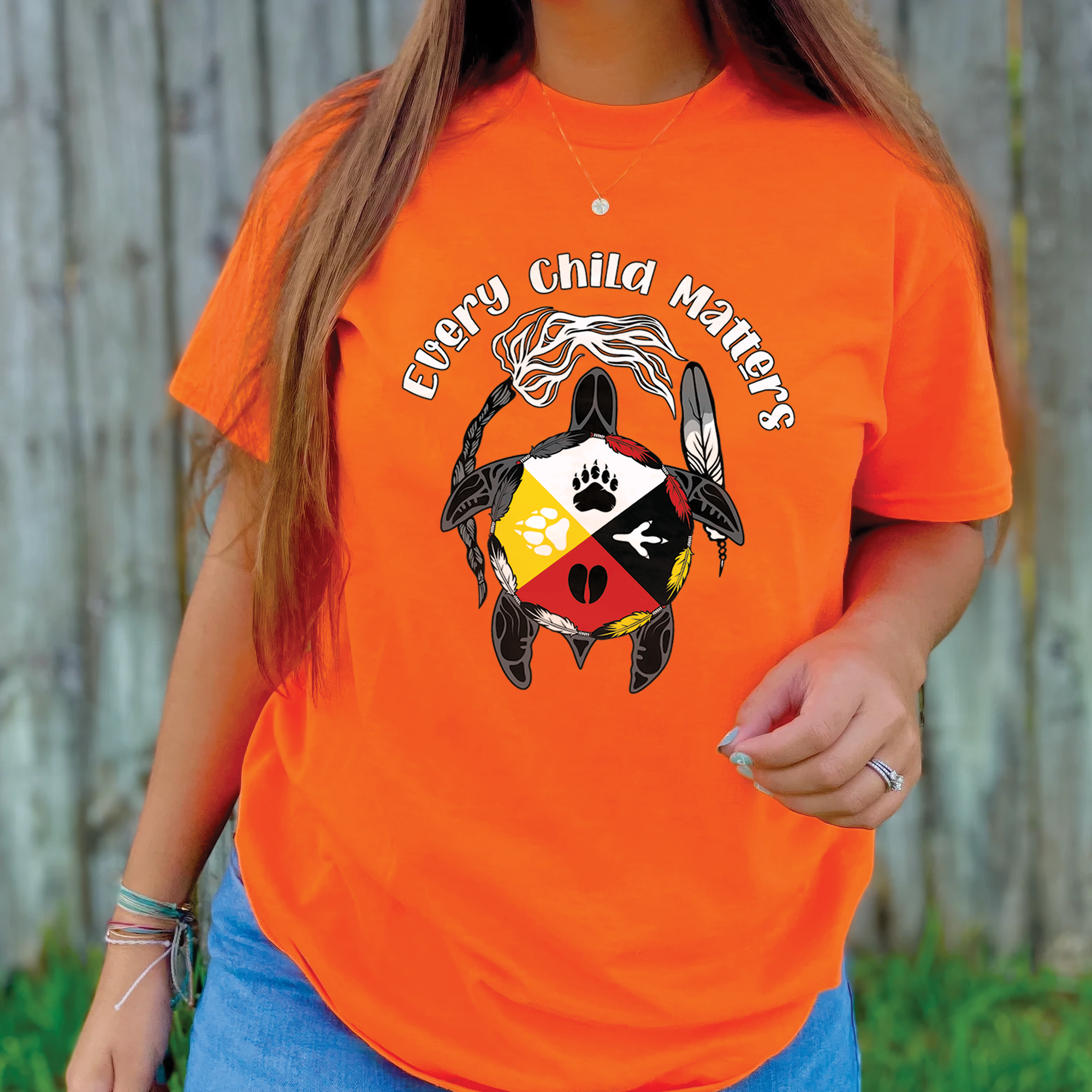 Sacred Circle of Healing – For Orange Shirt Day Unisex T-shirt/Hoodie/Sweatshirt 143