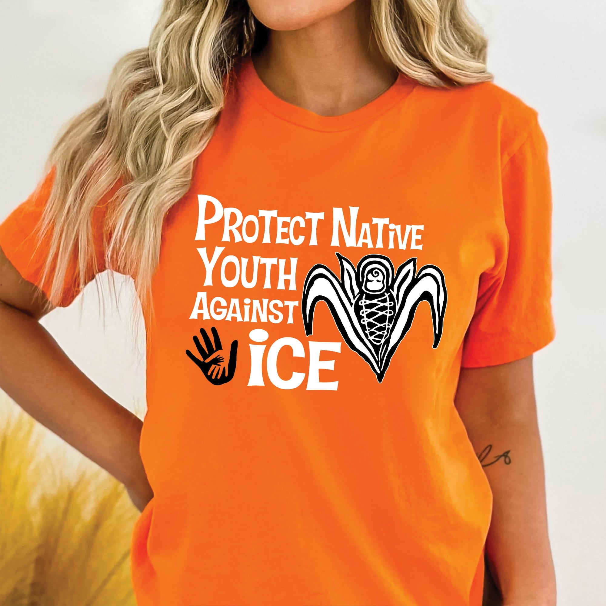 Protect Native Youth Against ICE Indigenous Rights Awareness Unisex T-shirt/Hoodie/Sweatshirt