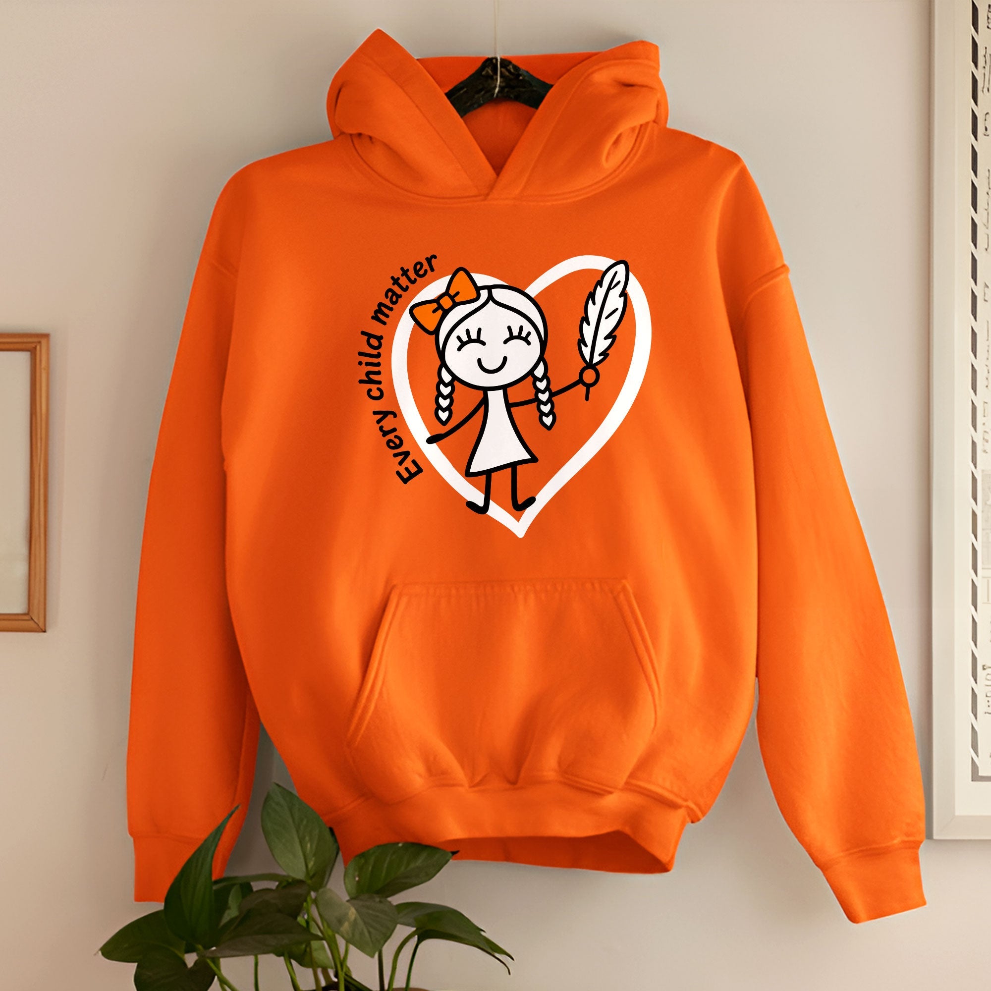 Every Child Matters Orange Shirt Day – Indigenous Child & Feather Awareness Unisex T-shirt/Hoodie/Sweatshirt