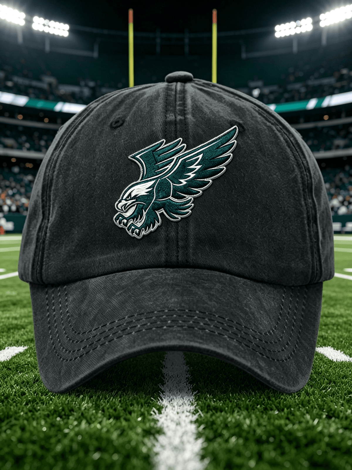Neutral Casual Football Printed Hat