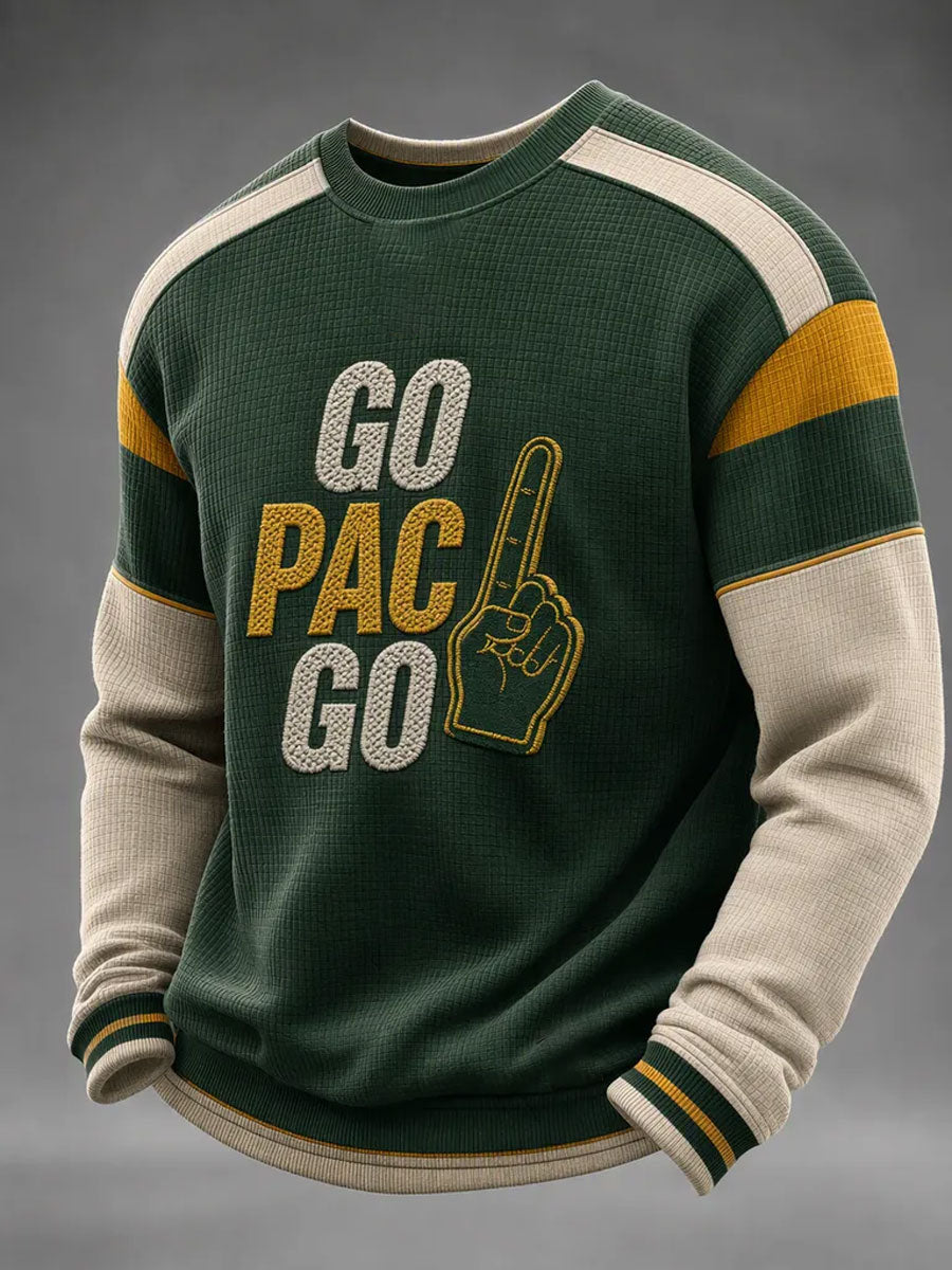 Men'S Football Enthusiast Sports Waffle Top