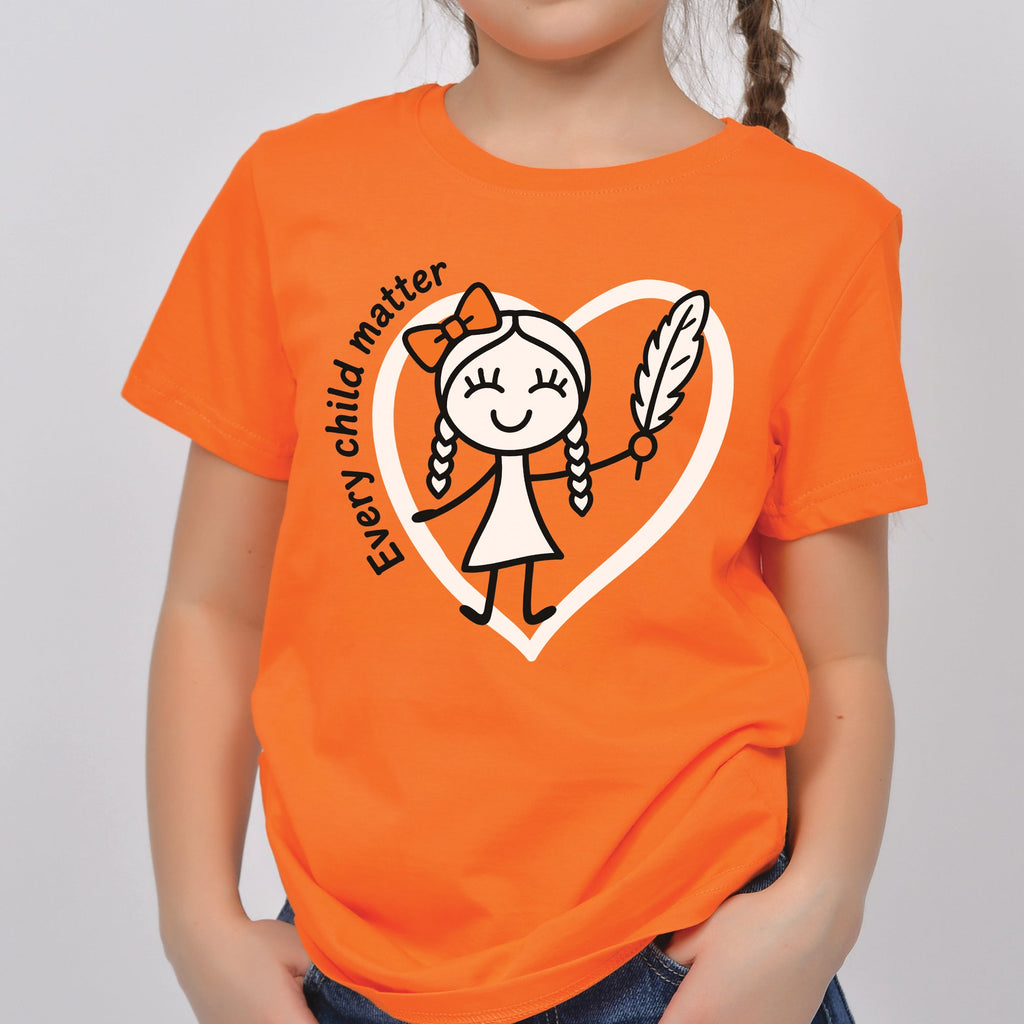 Every Child Matters Orange Shirt Day – Indigenous Child & Feather Awareness Unisex T-shirt/Hoodie/Sweatshirt