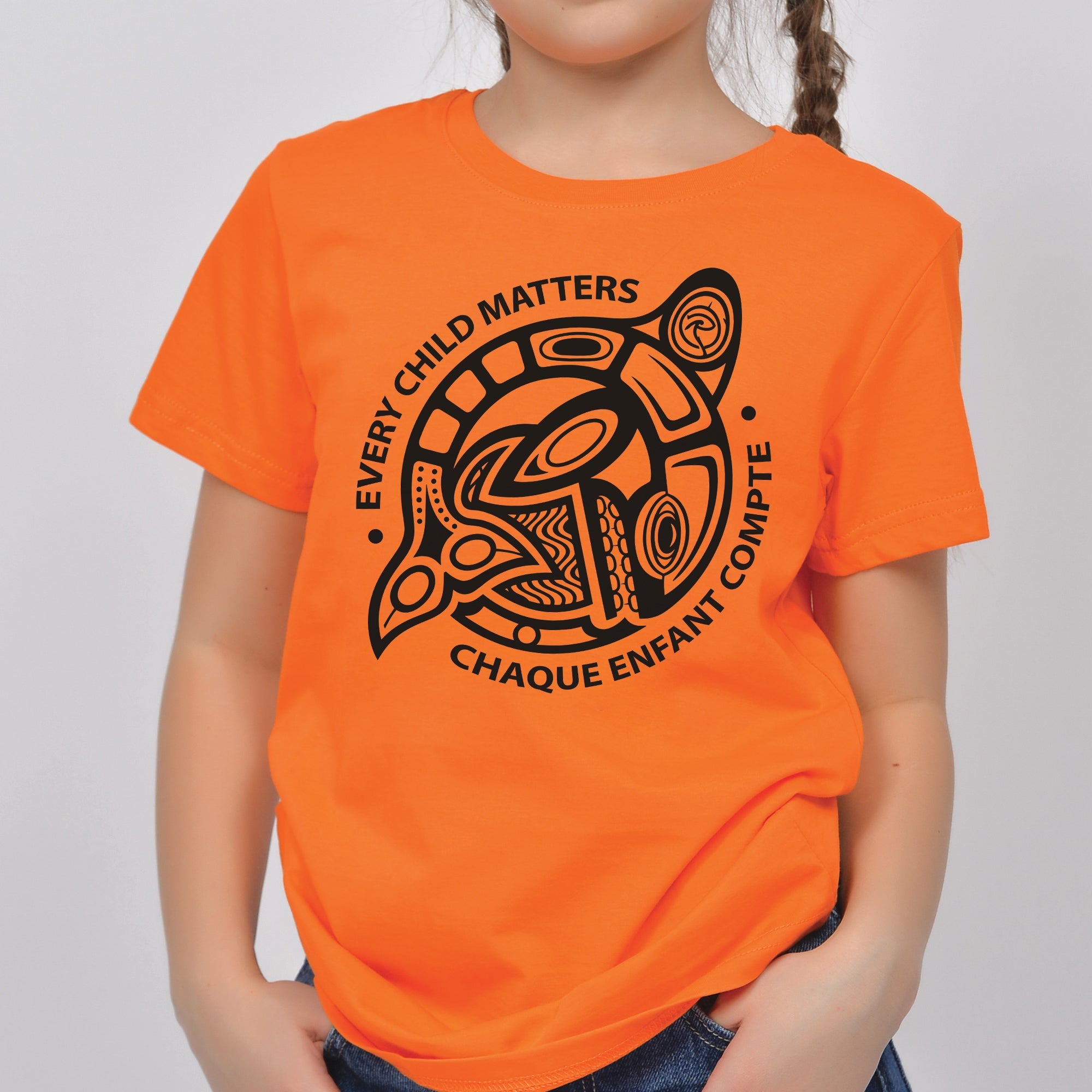 Every Child Matters Chaque Enfant Compte – Indigenous Turtle Orange Shirt Day Unisex T-shirt/Hoodie/Sweatshirt