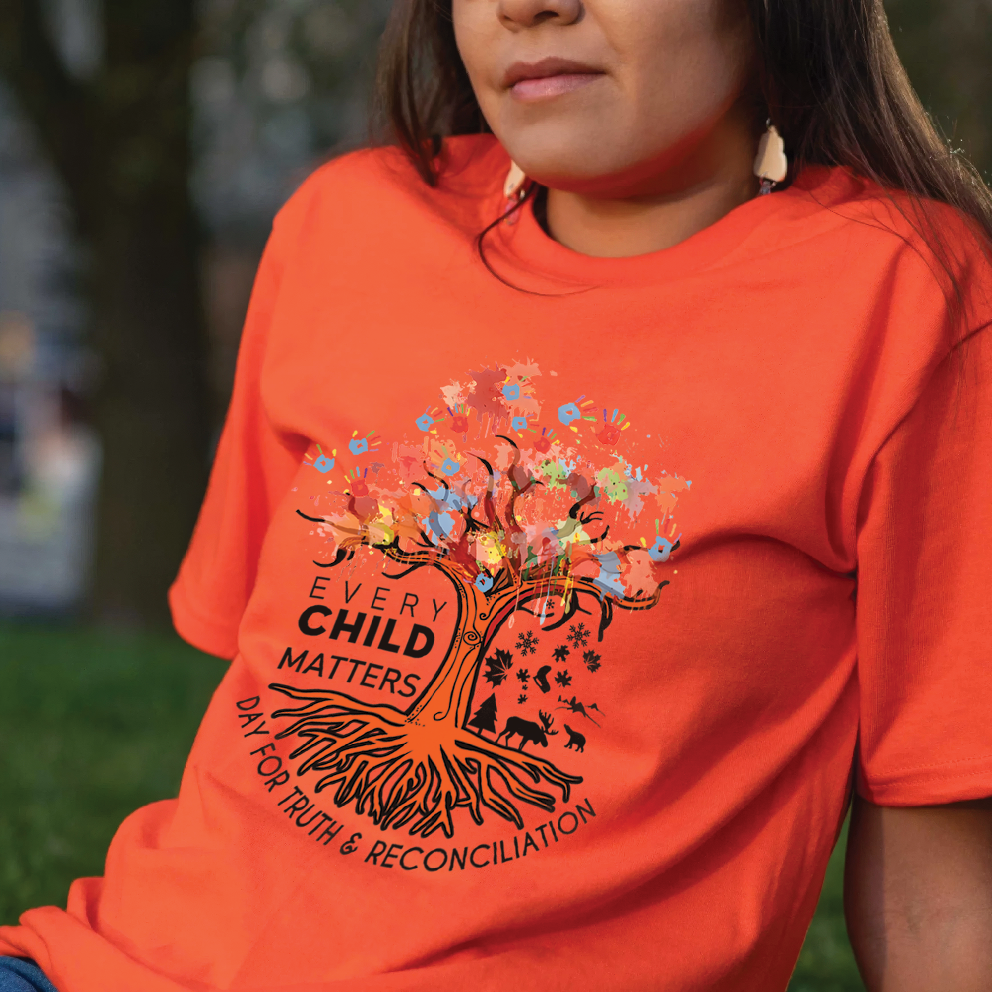 Tree of Life, Handprints of Hope, and Healing - For Orange Shirt Day Unisex T-shirt/Hoodie/Sweatshirt 161